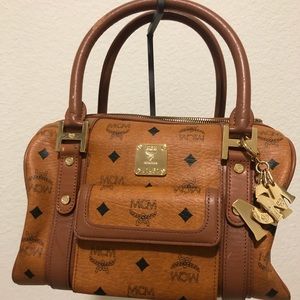 MCM Boston bag with keychain